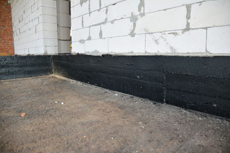 Waterproofing on a Foundation